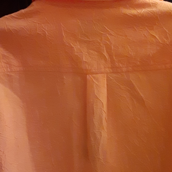 NWT Additions by Chico's orange button down shirt - Picture 7 of 10